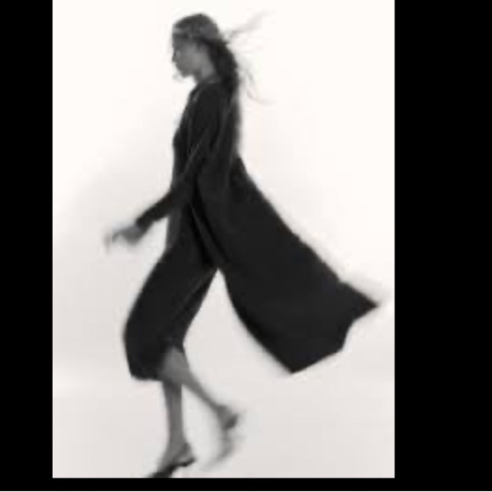 Zara long knit cape